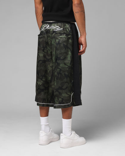 Loiter Fight Club 3 Quarter Shorts Woodland Camo