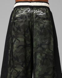 Loiter Fight Club 3 Quarter Shorts Woodland Camo