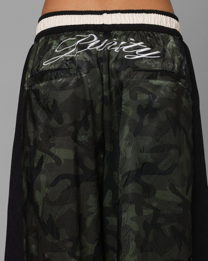Loiter Fight Club 3 Quarter Shorts Woodland Camo