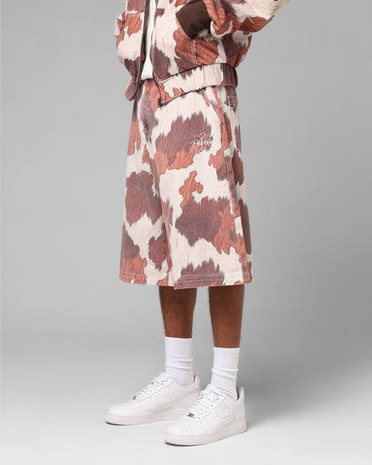 Loiter Hide Jorts Cowhide