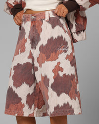 Loiter Hide Jorts Cowhide