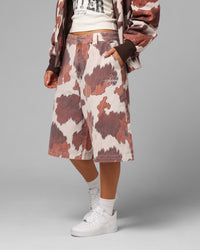 Loiter Hide Jorts Cowhide