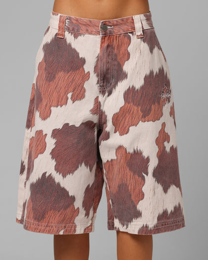 Loiter Hide Jorts Cowhide