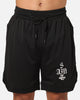 Saint Morta Gothic Stack Basketball Shorts Black