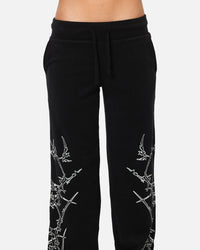Ed Hardy Women's Raver Trackpants Black