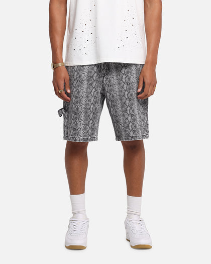XXIII Snake Skin Jorts Black Snake Print