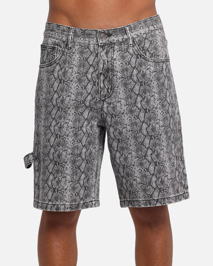 XXIII Snake Skin Jorts Black Snake Print