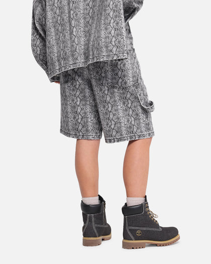 XXIII Snake Skin Jorts Black Snake Print