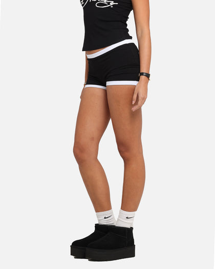 Ed Hardy Women's Logo Mini Shorts Black/White