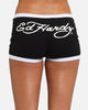 Ed Hardy Women's Logo Mini Shorts Black/White
