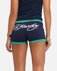 Ed Hardy Women's Logo Mini Shorts Navy/Green