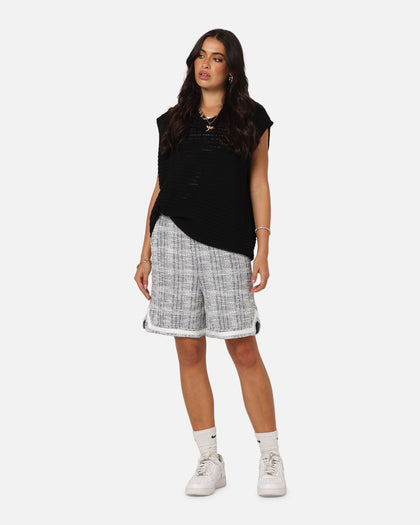 XXIII Textured Ball Shorts Navy/Cream