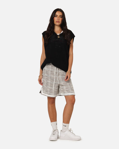 XXIII Textured Ball Shorts Brown/Cream