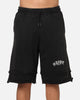Saint Morta Gothic Layered Sweat Shorts Black