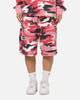 XXIII Printed Thermal Shorts Pink Camo