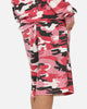XXIII Printed Thermal Shorts Pink Camo