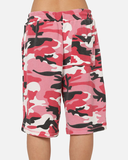 XXIII Printed Thermal Shorts Pink Camo