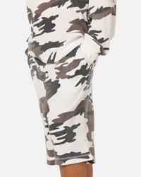 XXIII Printed Thermal Shorts Snow Camo