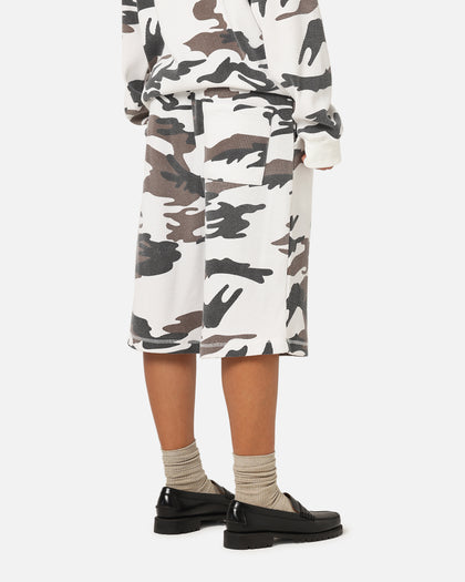 XXIII Printed Thermal Shorts Snow Camo