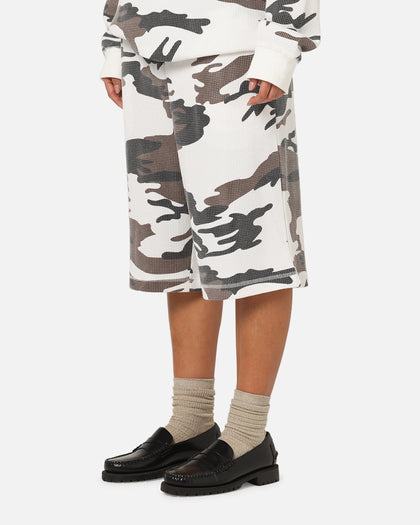 XXIII Printed Thermal Shorts Snow Camo