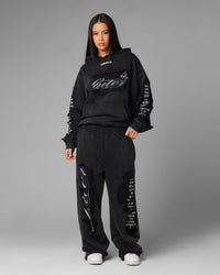 Loiter Destruction Sweatpants Black