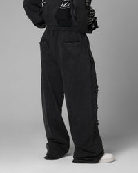 Loiter Destruction Sweatpants Black