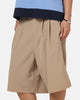 XXIII Baggy Pleated Shorts Tan