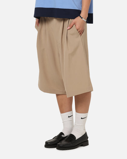 XXIII Baggy Pleated Shorts Tan