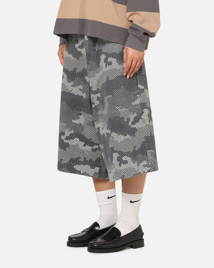 XXIII Wide Leg Denim Shorts Digi Camo