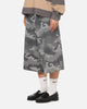 XXIII Wide Leg Denim Shorts Digi Camo