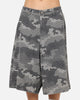 XXIII Wide Leg Denim Shorts Digi Camo