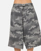 XXIII Wide Leg Denim Shorts Digi Camo