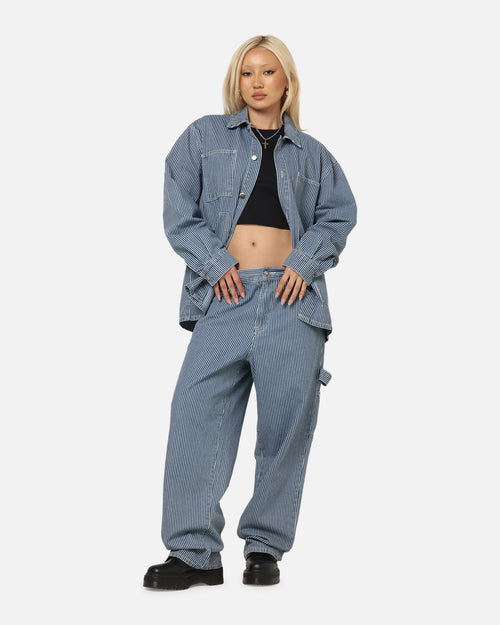 XXIII Striped Work Pant Navy Stripe