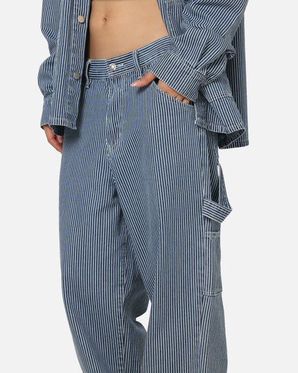 XXIII Striped Work Pant Navy Stripe