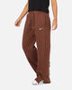 Nike Women's Sportswear Phoenix Fleece High Waisted Wide Leg Sweat Pants Fauna Brown/Sail