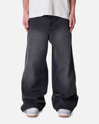 MNML Baggy Washed Rave Denim Jeans Vintage Black