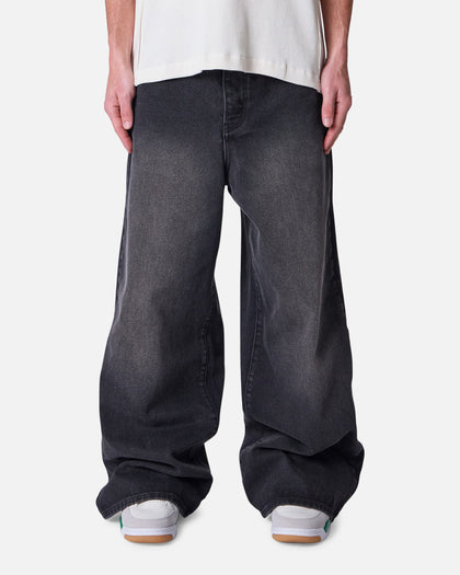 MNML Baggy Washed Rave Denim Jeans Vintage Black