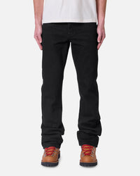 MNML Raw Bootcut Denim Jeans Rinsed Black