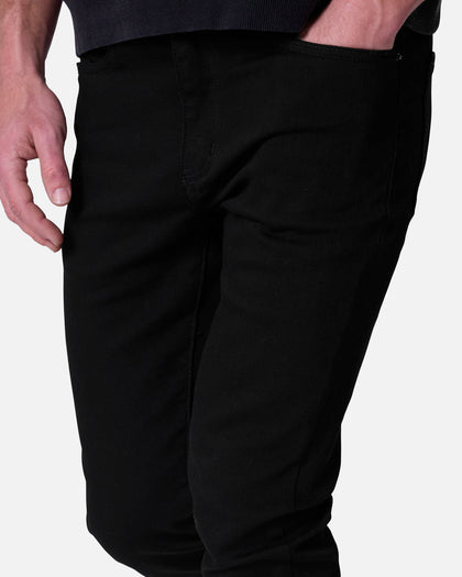 MNML Raw Skinny Denim Jeans Rinsed Black