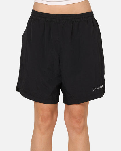 Saint Morta Scription Nylon Shorts Black