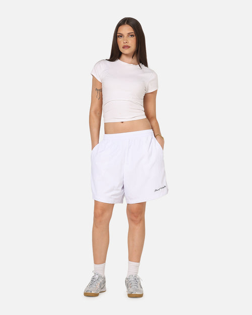 Saint Morta Scription Nylon Shorts White