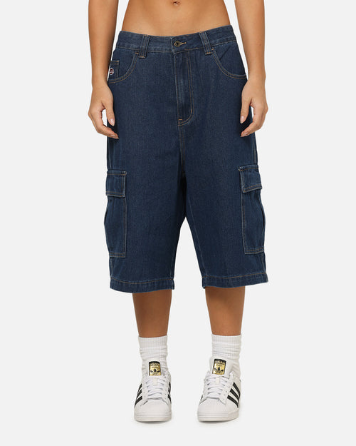 X-Large Baggy Cargo Denim 91 Shorts Dark Indigo