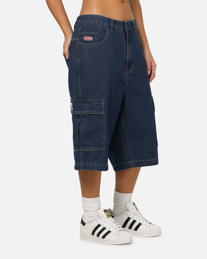 X-Large Baggy Cargo Denim 91 Shorts Dark Indigo