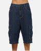 X-Large Baggy Cargo Denim 91 Shorts Dark Indigo