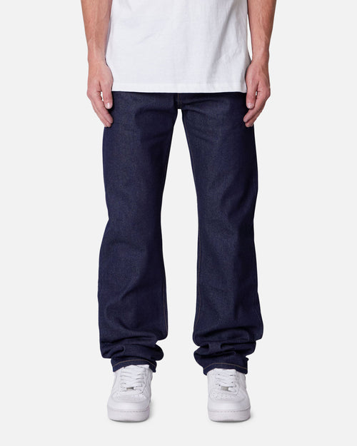 MNML Raw Straight Denim Jeans Rinsed Indigo