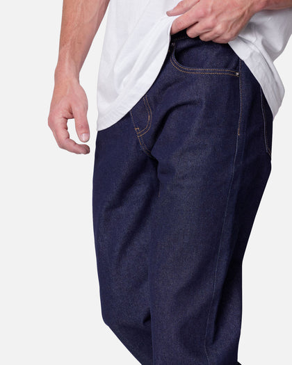 MNML Raw Straight Denim Jeans Rinsed Indigo