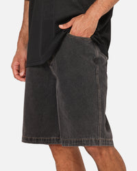 X-Large Bubble Bull Denim 91 Shorts Washed Black