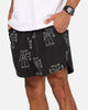 Saint Morta Holy Tide Beach Shorts Black