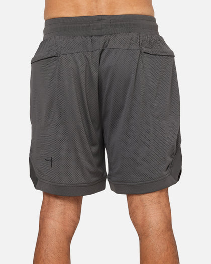 Saint Morta Crested Wing Basketball Shorts Grey