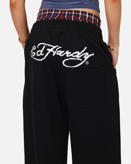 Ed Hardy Boxer Trackpants Black